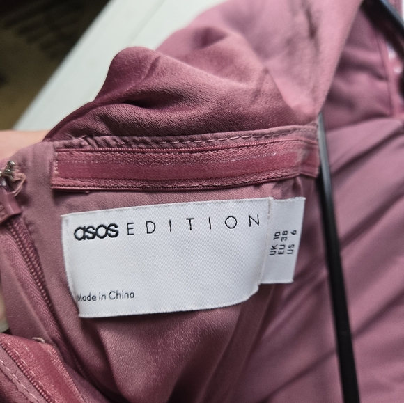 Orchid Evening Dress, Off-shoulder, Maxi with Slit - Picture 5 of 7